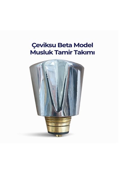 Çeviksu Beta Model Musluk Başlığı Pirinç İç Gövde Krom Kaplama Dayanıklı Yedek Parça
