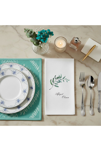 VENORA مناديل تقديم الطعام من زارافيت دالي – مناديل مائدة مكتوب عليها “أهلاً ...