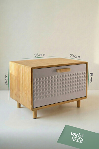 Varbifırsat Bamboo Bread Box