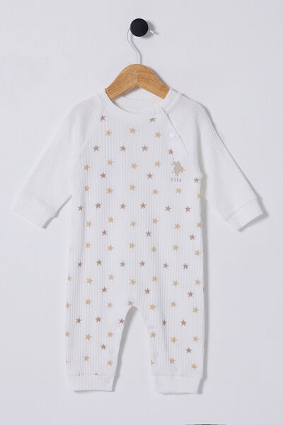 U.S. Polo Assn. U.S. Polo Assn Erkek Bebek Beyaz Tulum