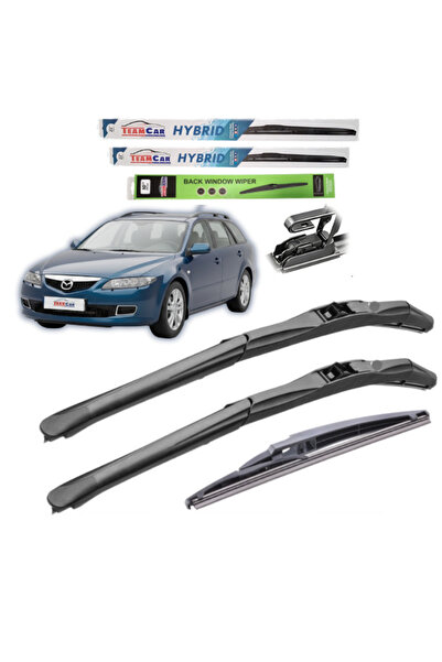 TEAMCAR Ștergătoare de parbriz Mazda 6 Wagon GY (2002-2008) Set complet hibrid