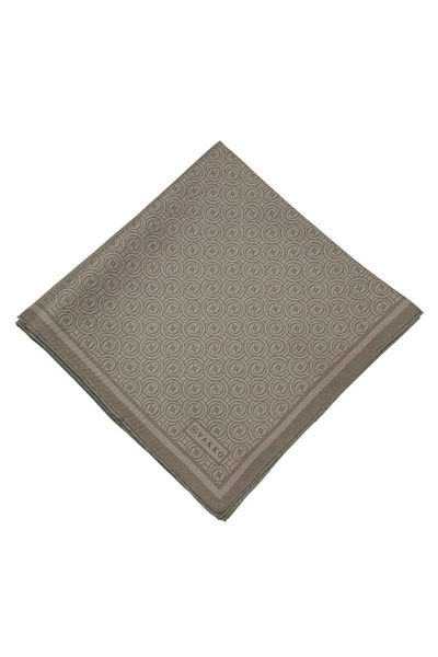 Vakko Twill Silk Scarf - New Monogram - Mink