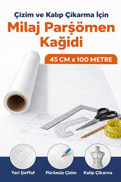 AHDTOPTAN Parşömen, Mülaj kağıdı Milaj Kalıp Çıkarma Kağıt