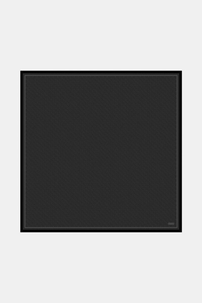 Vakko Twill İpek Eşarp - Yeni Monogram - Füme