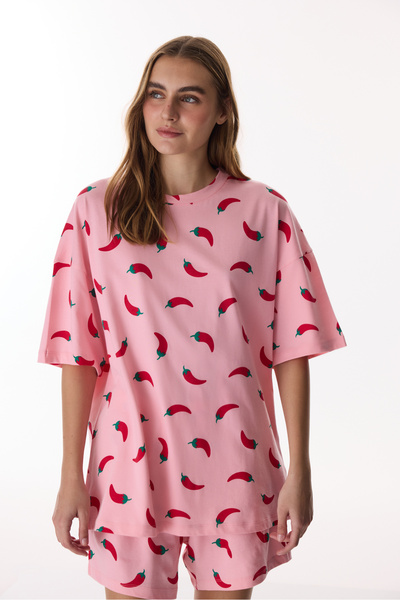 Penti Pink Chill Days Shorts Pajama Set