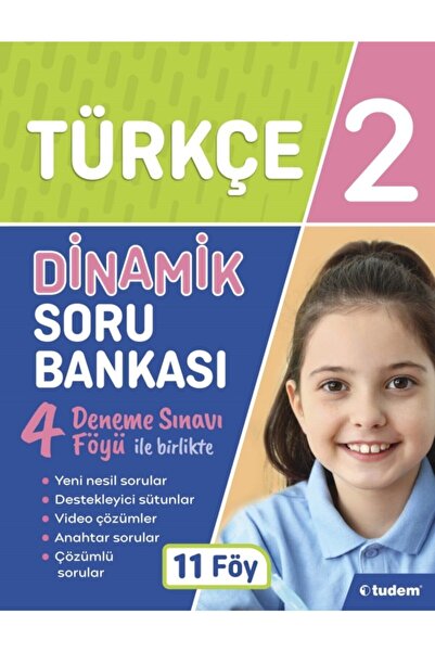 Tudem Yayınları 2. Sınıf Türkçe Dinamik Soru Bankası - Geçmiş Müfredat