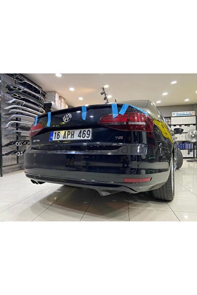 Tuning Vadisi Jetta Mk6 GLİ Arka Difüzör 2014-2018 arası Parlak Siyah