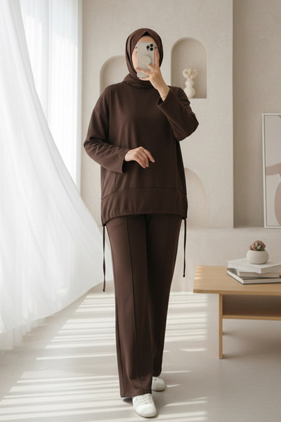 HİJABAYA Σετ με φούστα με κορδόνια και μακρύ πίσω μέρος