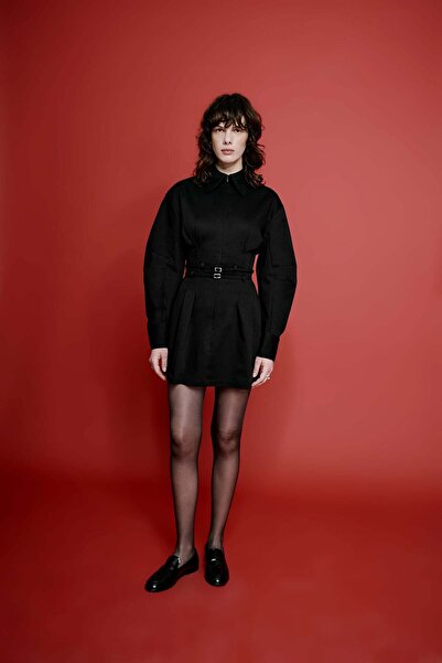 VATKALI فستان قميص قصير ضيق يناسب الجسم