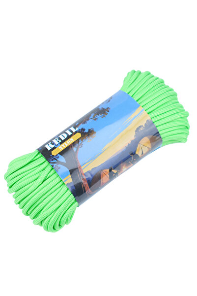 Choice حبل باراكورد أخضر من النايلون ذو 9 لب، بطول 15-50 قدمًا، يتحمل وزنًا ي...