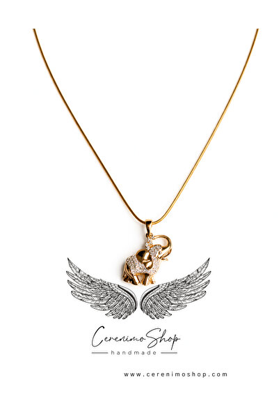 Cerenimo Shop Xuping Taşlı Fil Kolye