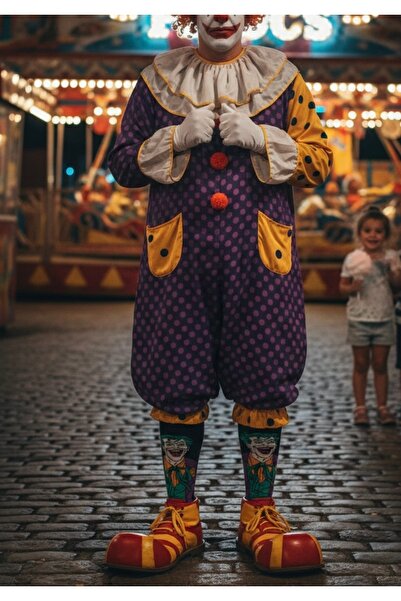 AL Bİ 90LIK ΒΑΜΒΑΚΙΝΕΣ ΚΑΛΤΣΕΣ ΜΕ ΣΧΕΔΙΟ ΧΑΡΑΚΤΗΡΩΝ ΤΥΠΟΥ ΤΖΟΚΕΡ