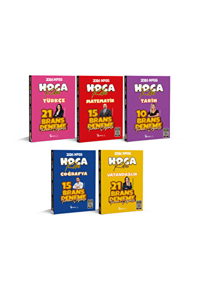 Hoca Kafası Yayınları 2026 KPSS Türkçe 21 - Matematik 15- Coğrafya 15 -Tarih ...