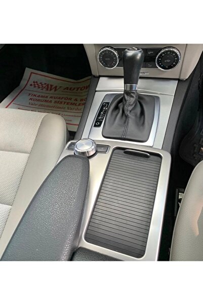 kaytaz Mercedes W204 Orta Konsol Krom ÇELİK W204 W212 W207 Direk Üzerine Geçer Kendinden Yapışkanlı