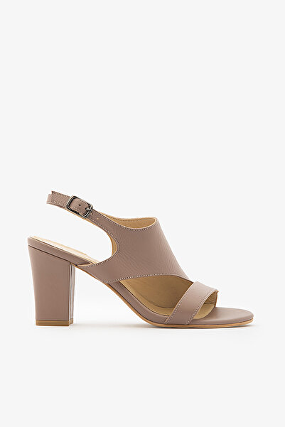 SAYL Pantofi cu toc de damă din piele naturală de nurcă Pantofi clasici cu to...