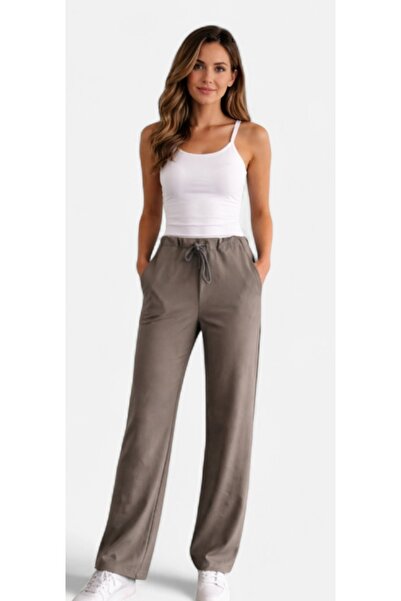 estewoman Casual Lace-Up Comfortable Pants