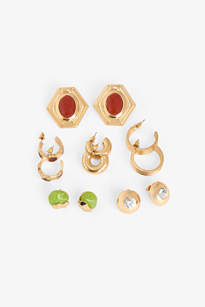 Penti Gold Color Laura 6-Piece Earring Set