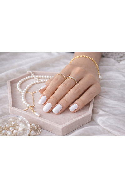 Impress Kendinden Yapışkanlı Takma Tırnak Kısa Beyaz