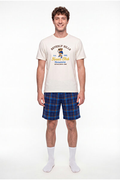 Penti Ανδρικό σετ πιτζάμες με πολύχρωμα σορτς Sunset