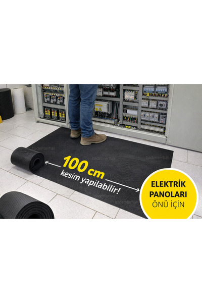 bademlerhali Isolated Carpet Insulating Mat Electrical Board Front Mat Black ...