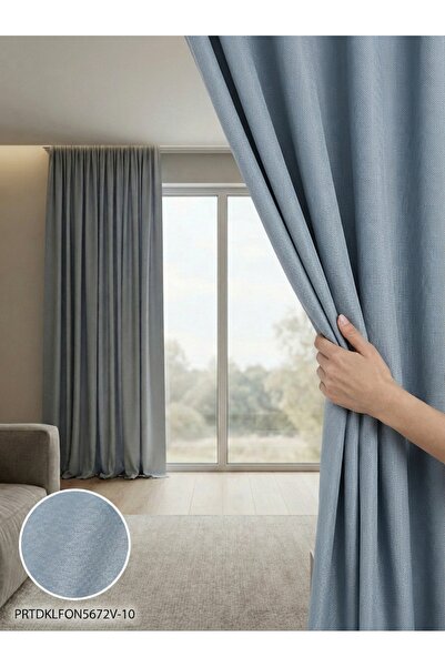 LEVENT ÖZEL PratikFon Armül Fon Perde 140x260 cm Az Işık Geçiren Hazır