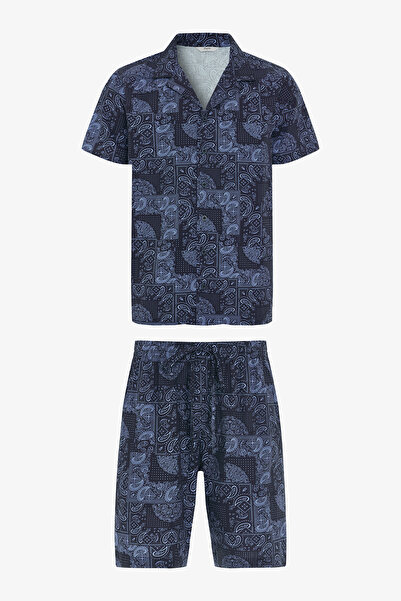 Penti Erkek Ethnic Paisley Gömlekli Çok Renkli Pijama Takımı