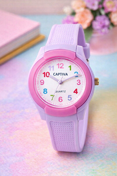 captiva 30 mt Suya Dayanıklı Analog Silikon Kordonlu Çoçuk Kol Saati CP.YN.25.26