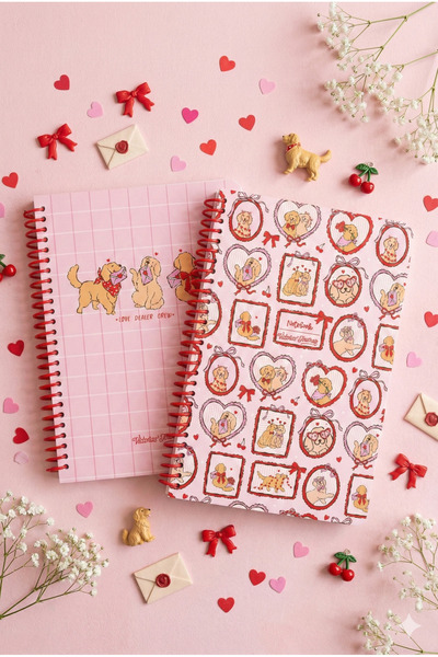 Victoria's Journals A5 Spiral School Notebook Set of 2 – Plain Soft Touch Cover