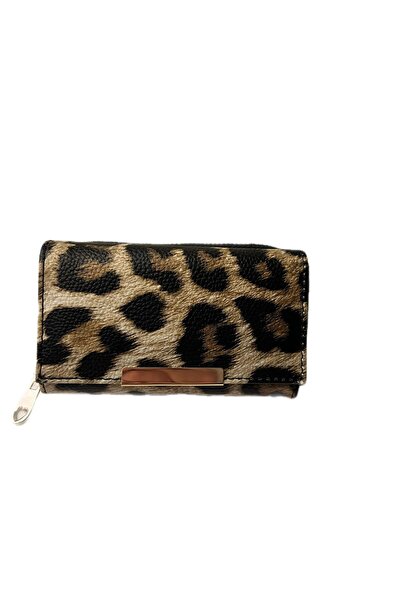 BONİTA Leopard Wallet Multi-Section Premium Quality