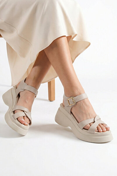 Riccon Women's Sandals 0012919 Beige