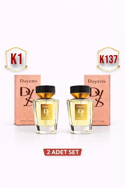 K-1 Meyvemsi Odunsu Kadın Parfüm 50 ml EDP + K-137 Yoğun Oryantal Kadın Parfüm 50 ml EDP
