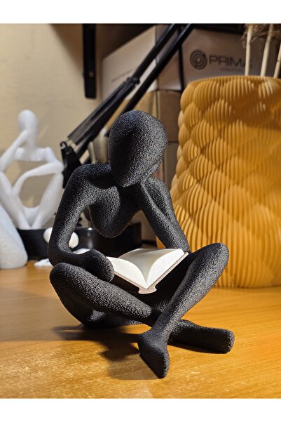 Techify Modern 3D Printed "Reader" Sculpture - Elegant Decorative Object for ...