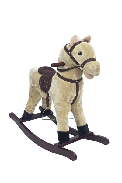 Rally الحصان الهزاز البيج الراقي