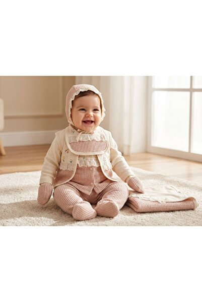 Gaye Girl's Floral Scalloped 10-Piece Hospital Discharge Bodysuit Set - 100% ...