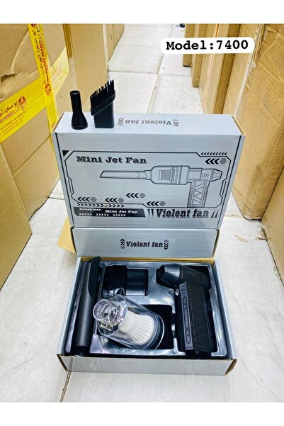 Generic منفاخ هواء توربيني صغير موديل 7400 | منفضة هواء قابلة لإعادة الشحن مع...