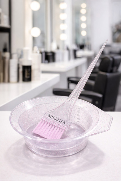 mirenza cosmetic Set profesional de pregătire pentru vopsea de păr cu sclipic...