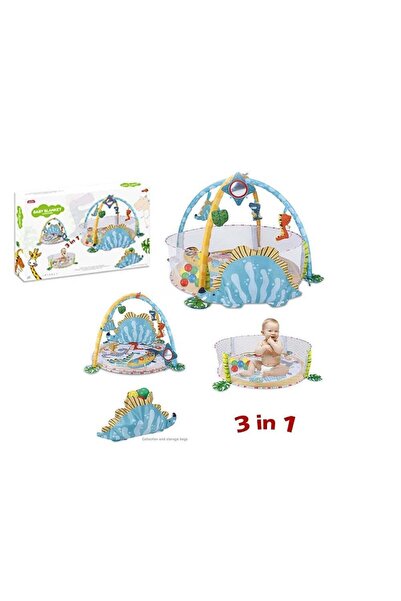 Rally سجادة لعب الأطفال "مغامرات الديناصور 3 في 1" - عالم من المرح والاكتشاف!