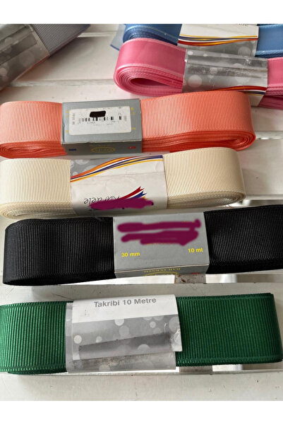 Helvacıoğlu Çikolata Stokları Eritiyoruz, Grogren Kurdeleler, 3 cm Eninde, 10...