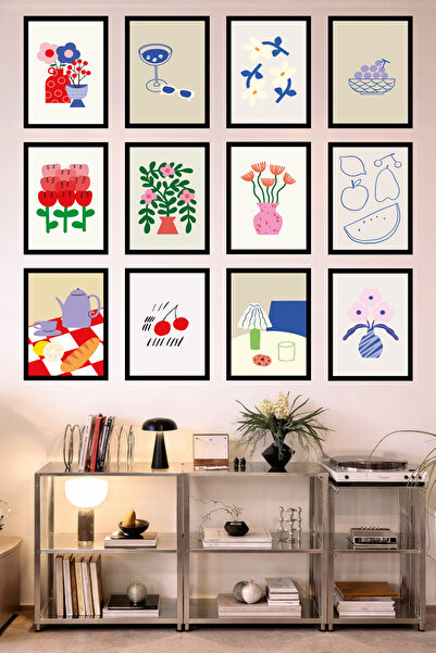 UNT Bucătărie cu aspect de cadru cu 12 rame |   Modern |   Set de pictură cu ...