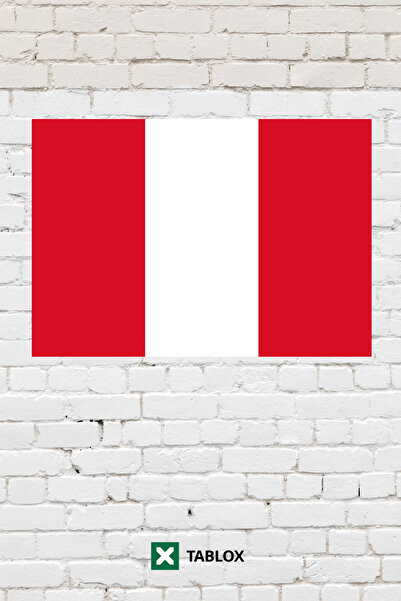 TABLOX Steagul țării Peru Tablou decorativ din lemn MDF Tablou din lemn Semn ...