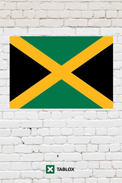 TABLOX Ямайка национално знаме декоративна картина МДФ дървена картина улична...