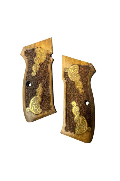 CZB Cz 75 B UYUMLU CEVİZ AHŞAP KABZE KALTELİ ŞIK