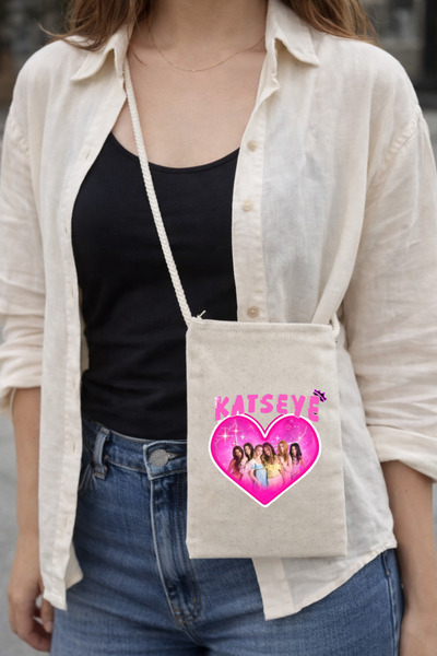 lovver Katseye Designed Zippered Custom Made Neck-Hanging Premium Printed Can...