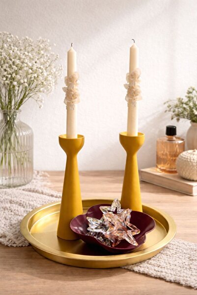 librescraft Modern & Zarif İkili Şamdan Seti