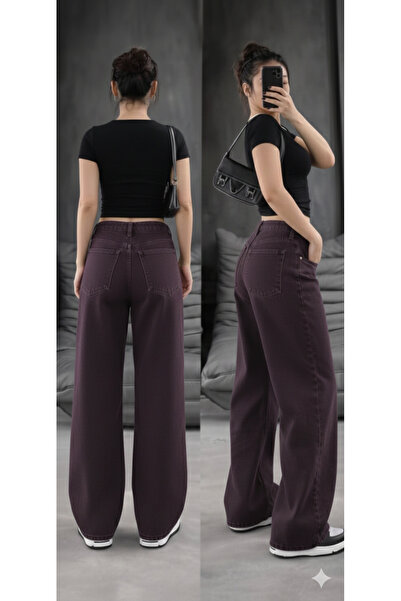 Semesia Wideleg Retro Jeans - Straight, No Wash, No Distressing