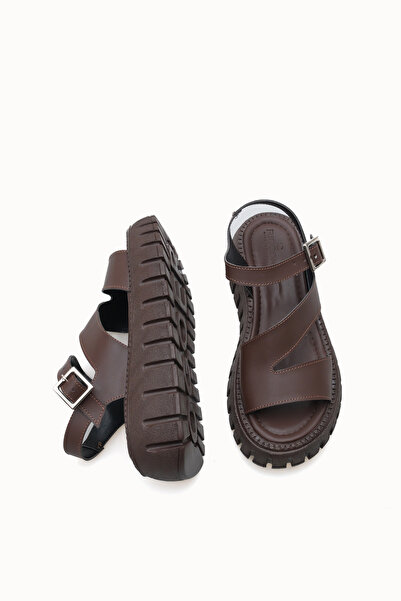 Riccon Γυναικεία Σανδάλια 0012607 Καφέ