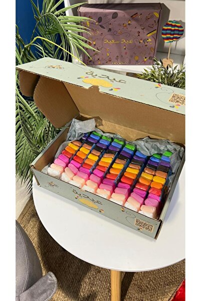 Kids skills عيدية سكوشي صلصال 8 حبة مع بوكس ازرق