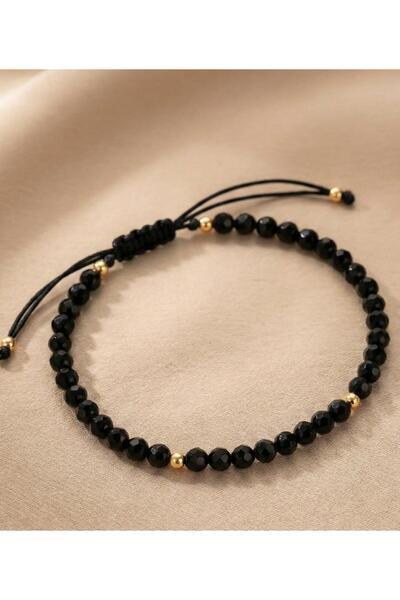 Handmade Adjustable Bracelet - Black