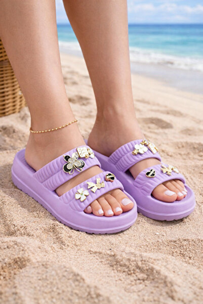 Behtah Kundura Stylish Design with Stones, Open Front, Beach, Pool, Garden, S...