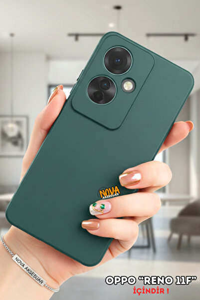 cepmoda Oppo "Reno 11F" Flexible Slim Thin Phone Case [Green_Slim]